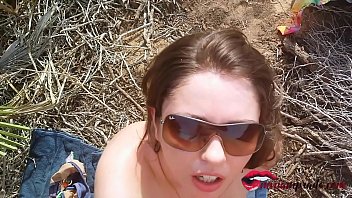 fucking with a hot teen in public on beach