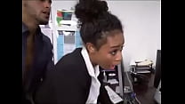 Ebony Teen Fucks At Her Job